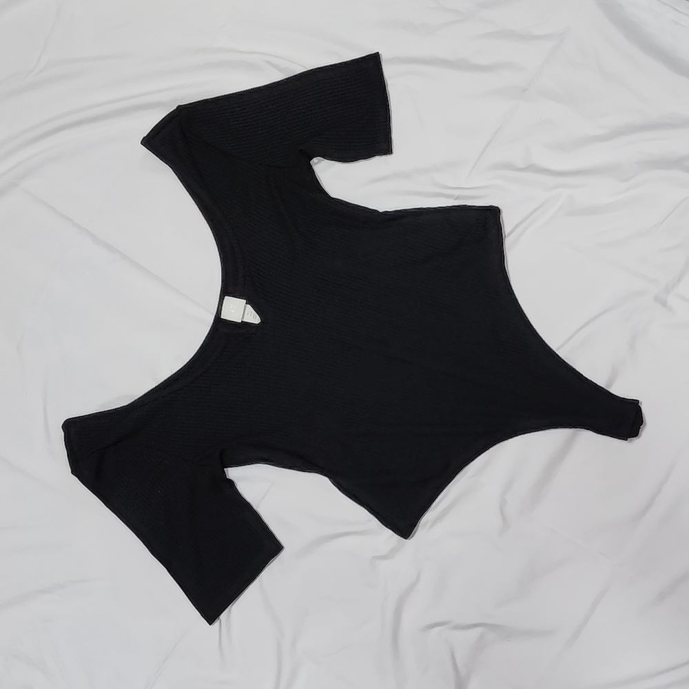 ♠️ black off-shoulder bodysuit ♠️
